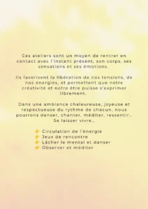 explication atelier danse